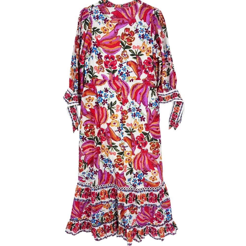 Farm Rio Women's Spring Bananas Maxi Dress Multicolor Size Medium NWT - Picture 14 of 14